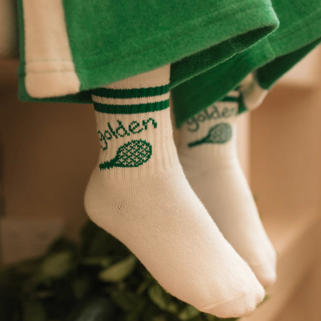 Golden Children Retro Boy Socks Vanilla / Green