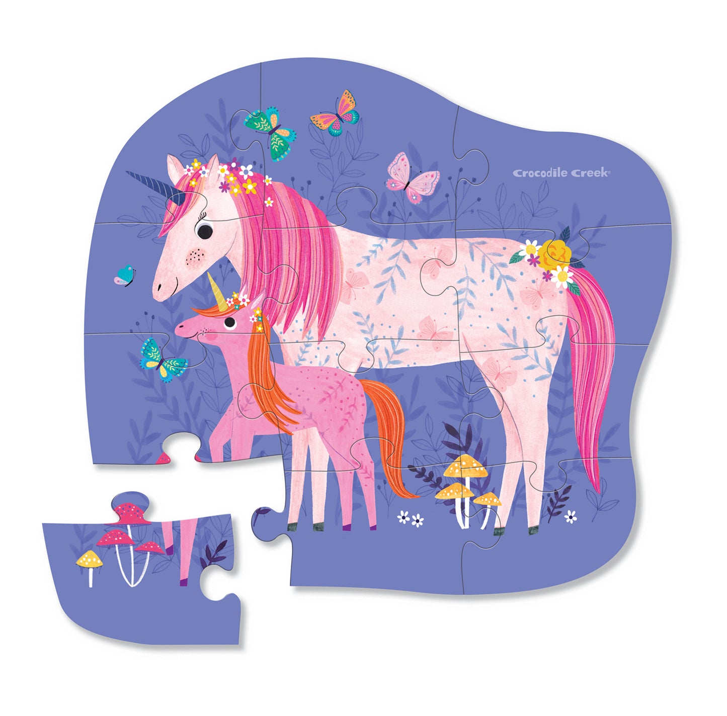 Mini Puzzle 12 pc - Unicorn Magic by Crocodile Creek
