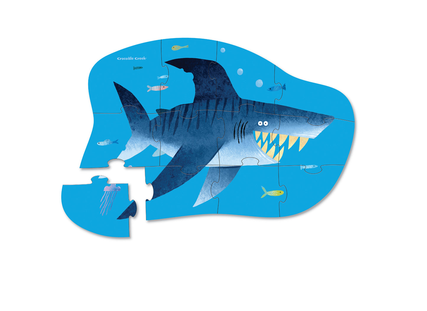 Mini Puzzle 12 pc - Shark City by Crocodile Creek