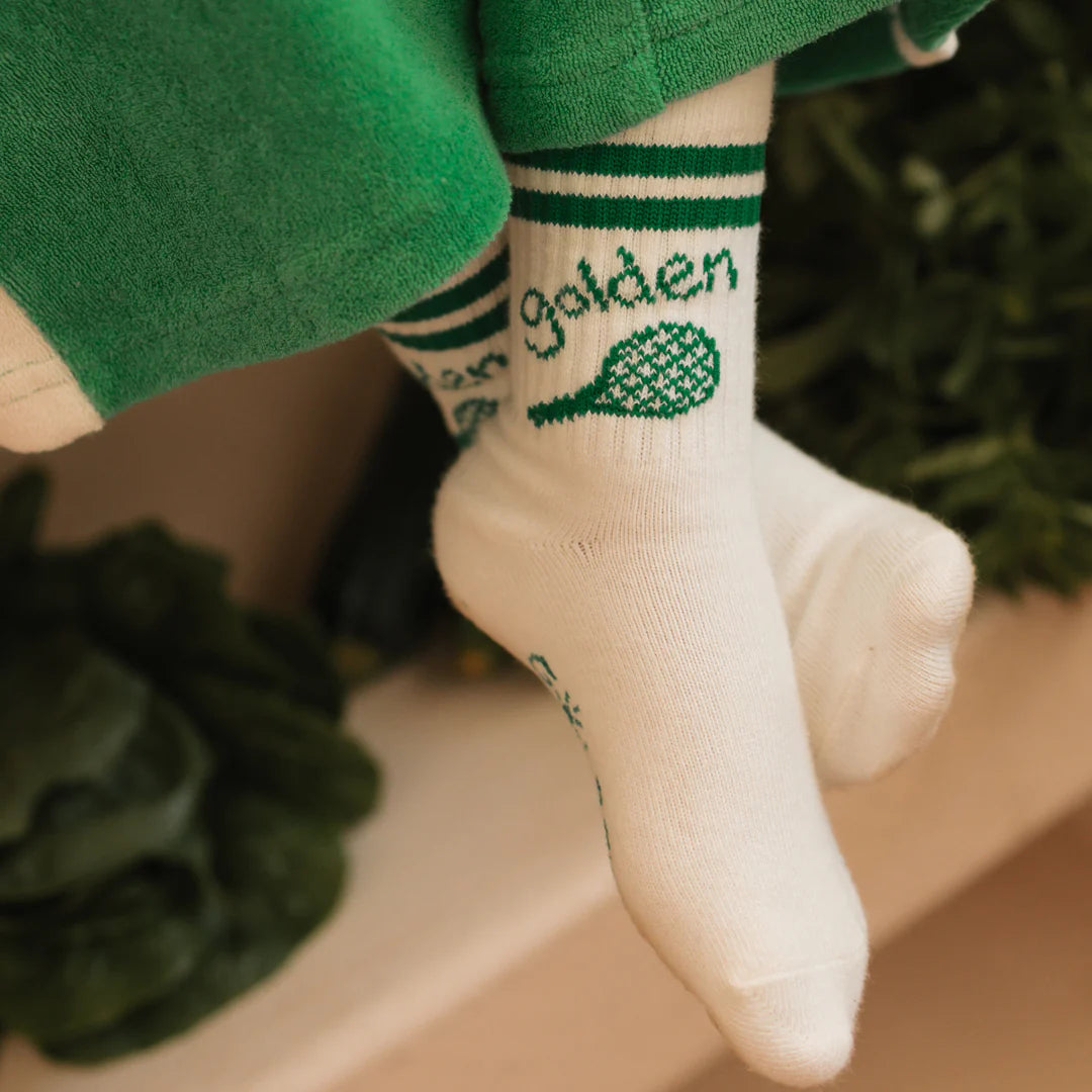 Golden Children Retro Boy Socks Vanilla / Green
