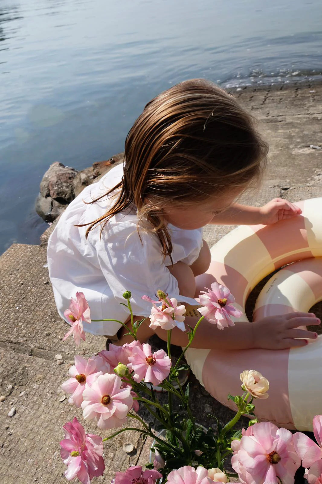 Petites Pommes Swim Ring French Rose