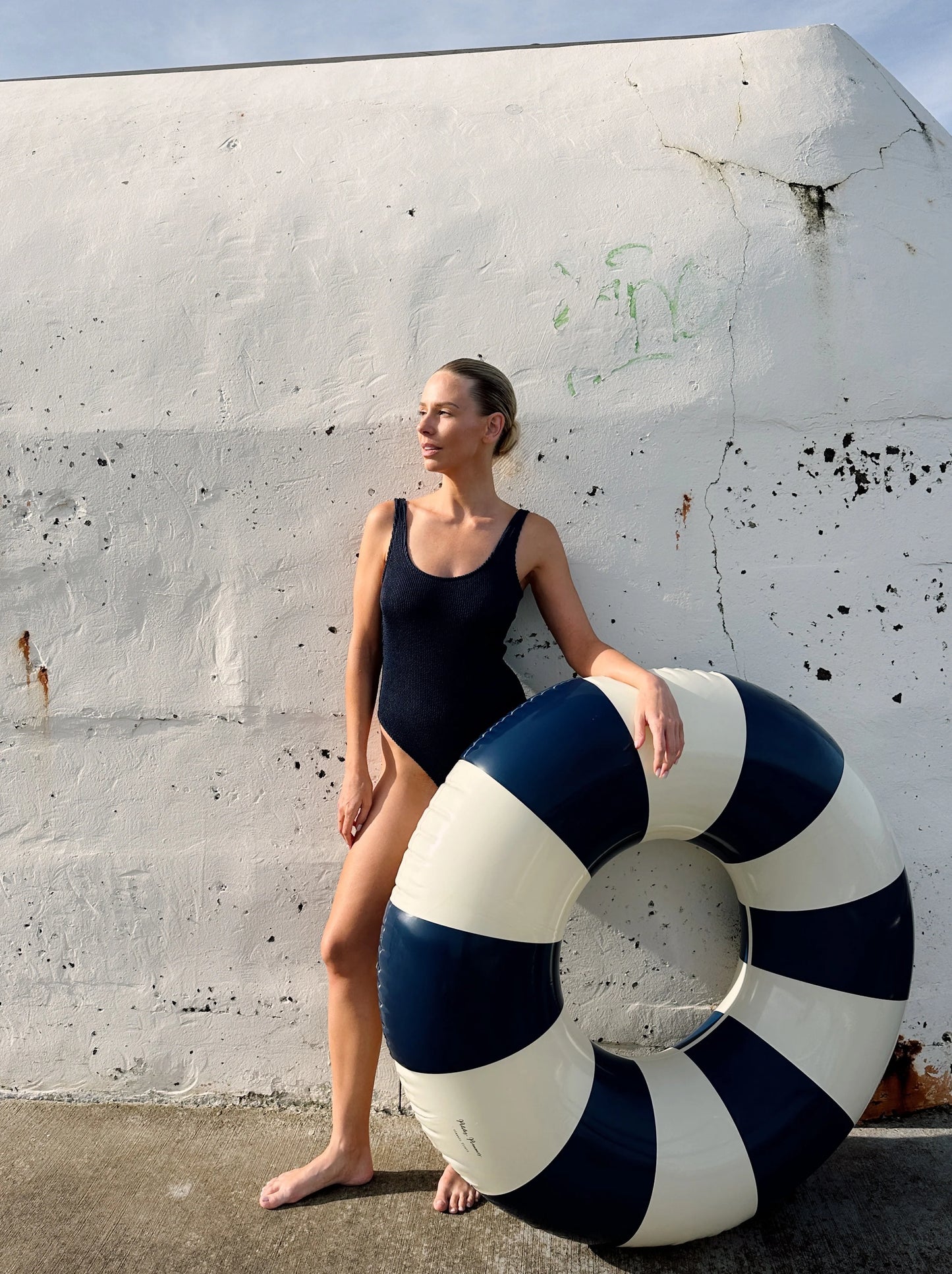 Petites Pommes Swim Ring Cannes Blue