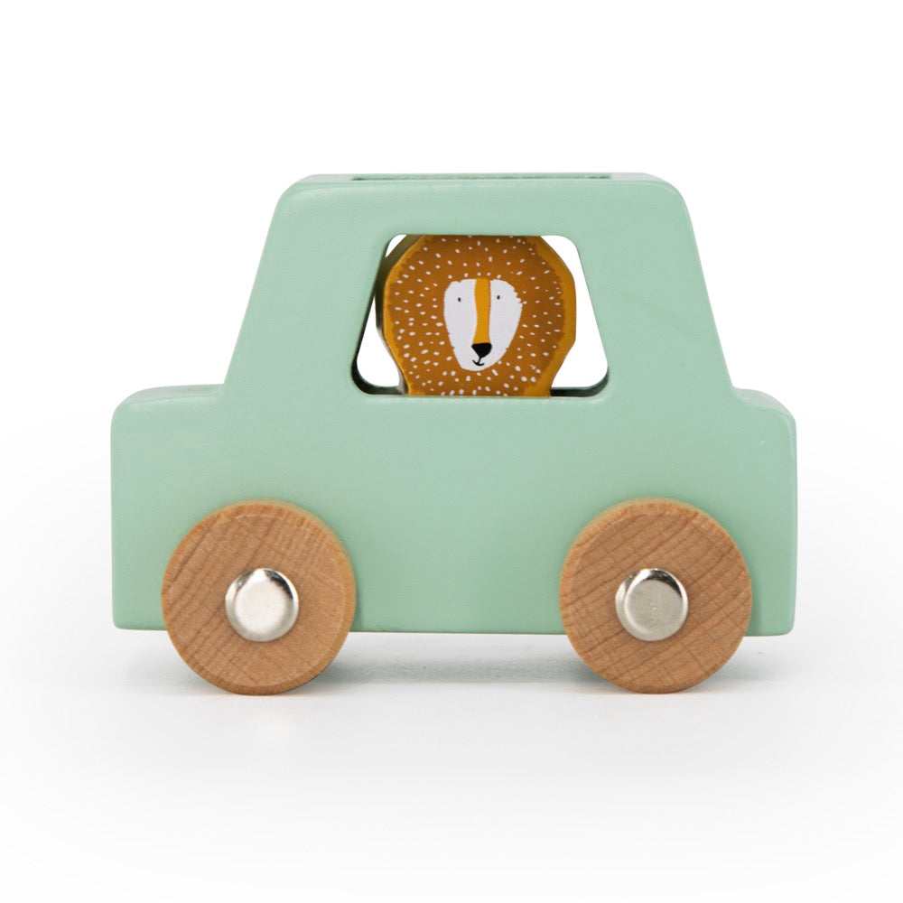 Trixie Wooden animal car set