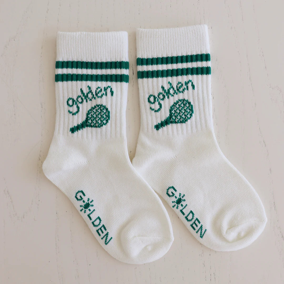 Golden Children Retro Boy Socks Vanilla / Green