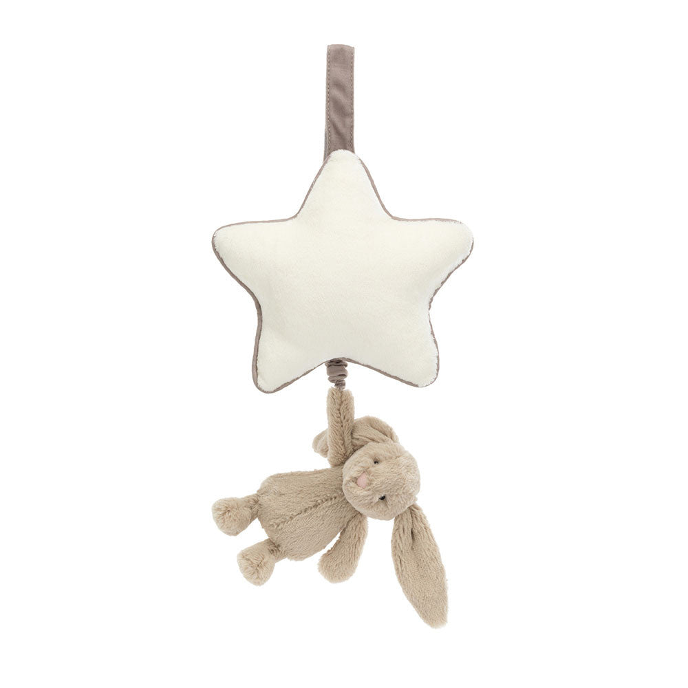 Jellycat Bashful Bunny Beige Musical Pull