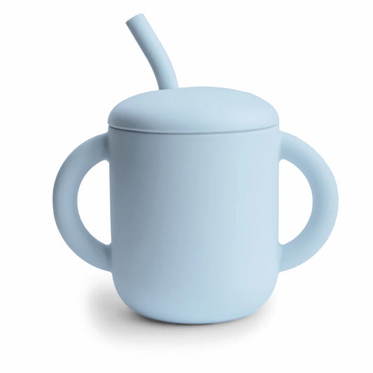 Mushie Silicone Training Cup + Straw