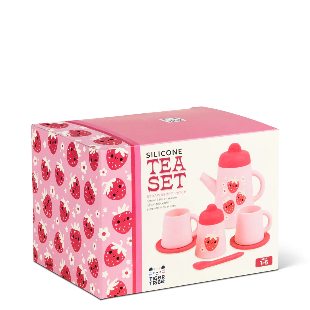 TigerTribe - Silicone Tea Set - Strawberry Patch