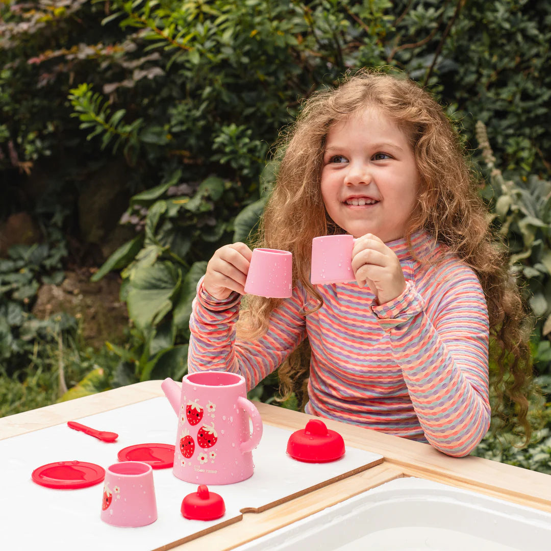 TigerTribe - Silicone Tea Set - Strawberry Patch