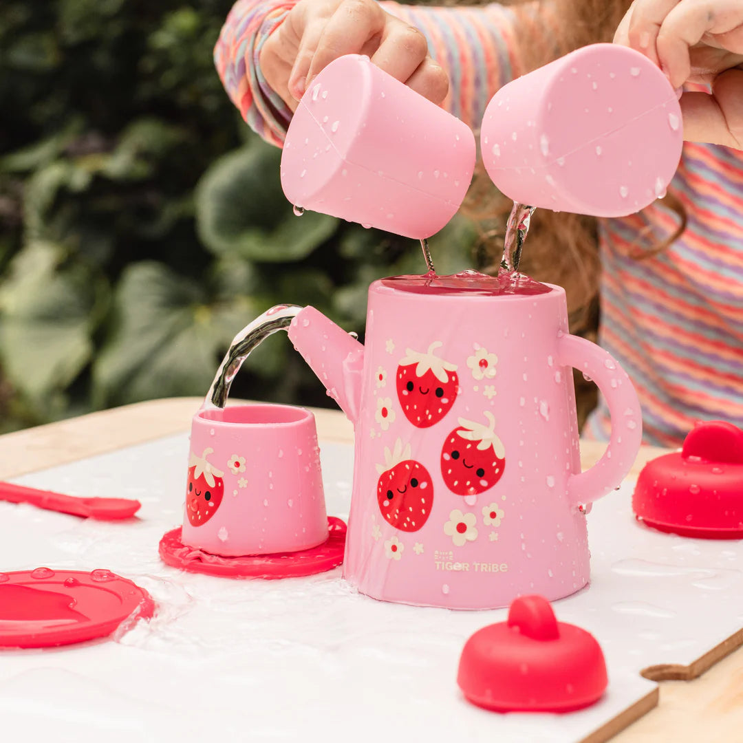 TigerTribe - Silicone Tea Set - Strawberry Patch