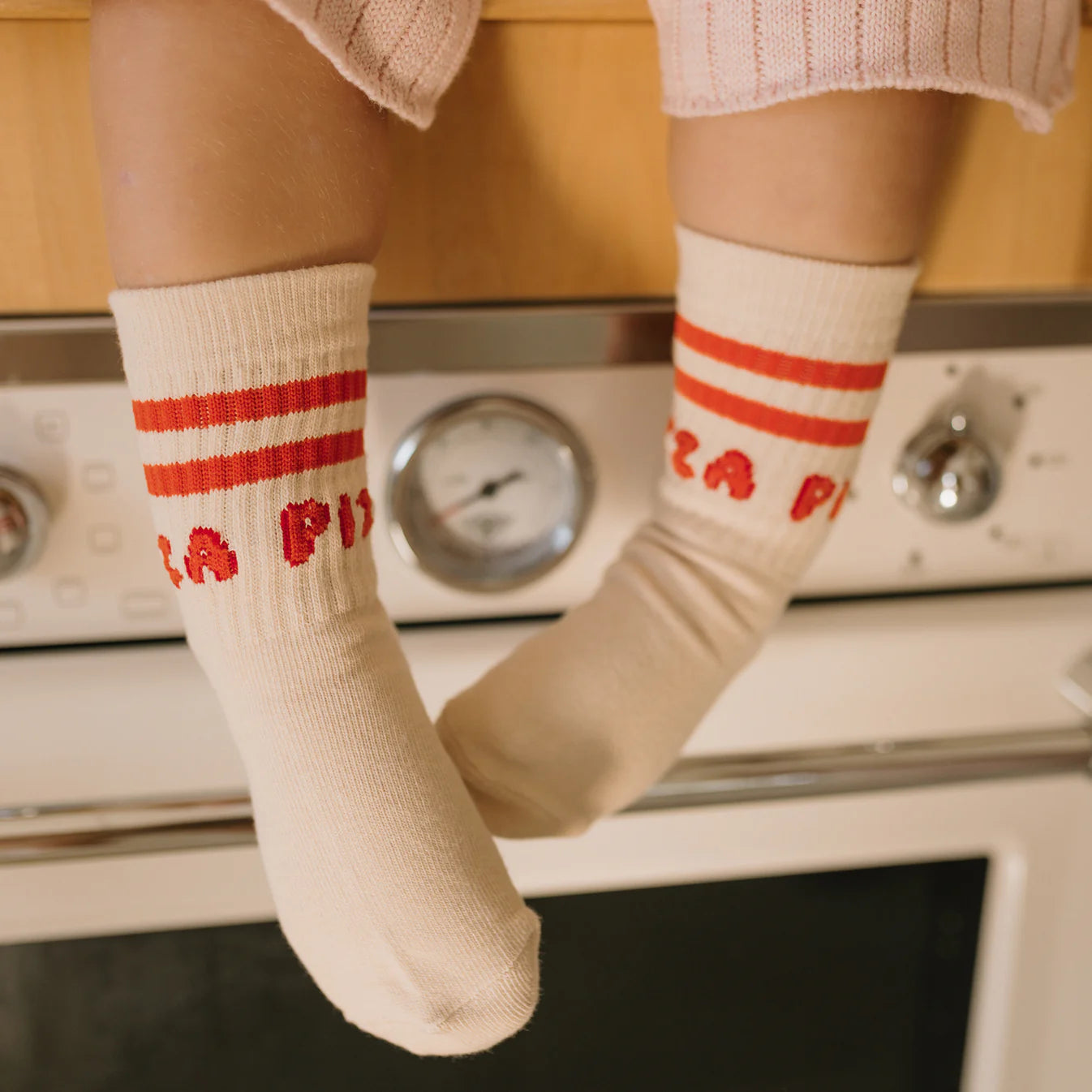 Golden Children Pizza Socks Dough