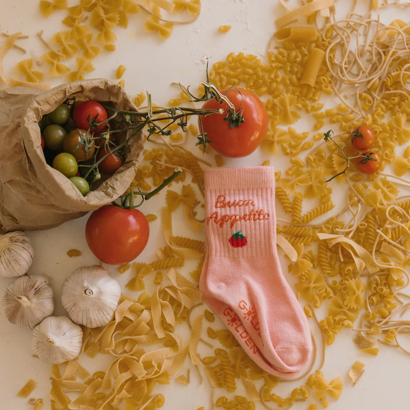 Golden Children Buon Appetito Socks Pink Parfait