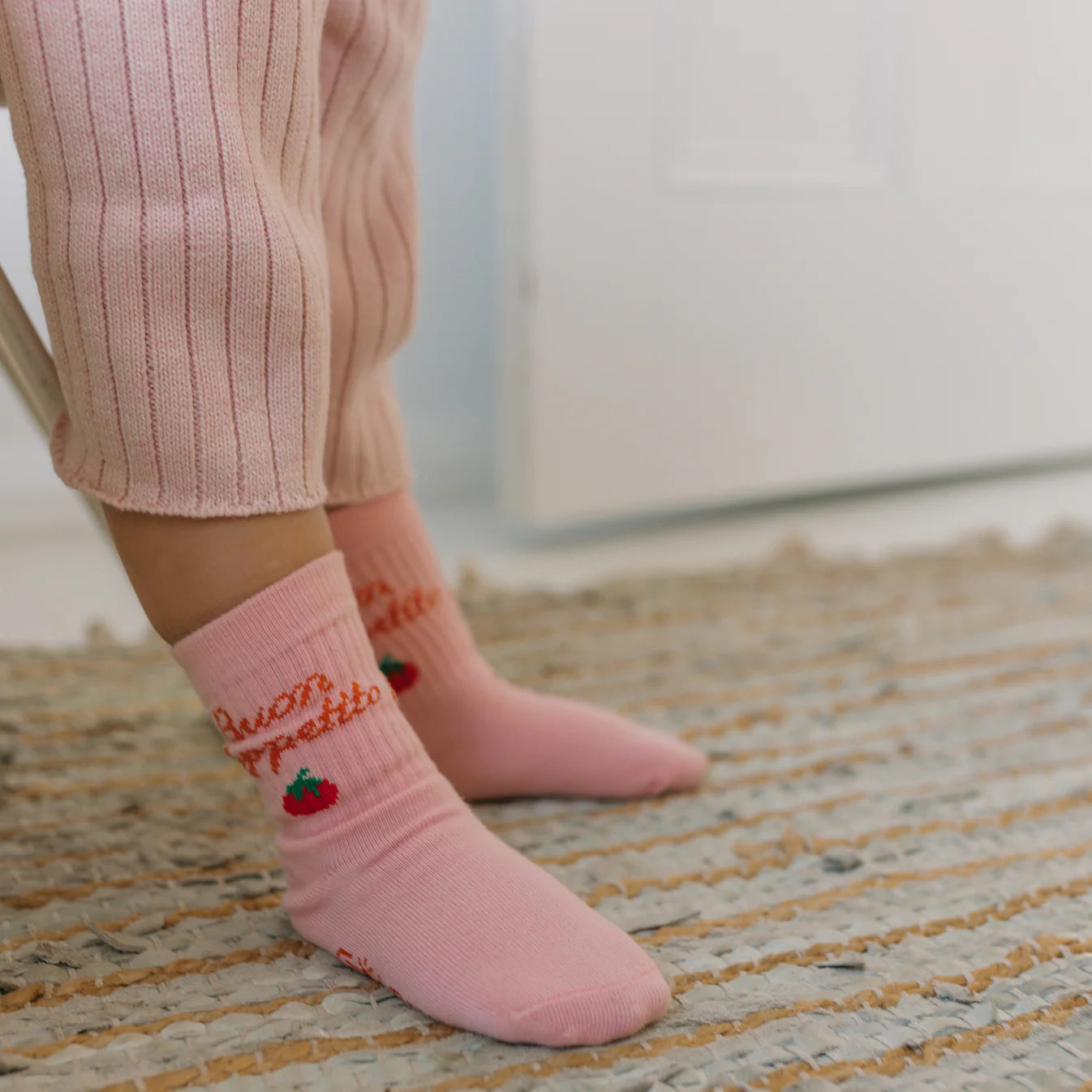 Golden Children Buon Appetito Socks Pink Parfait