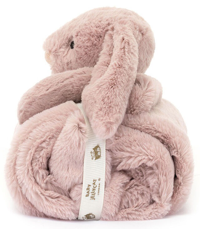 Jellycat Bashful Luxe Bunny Rosa Blankie