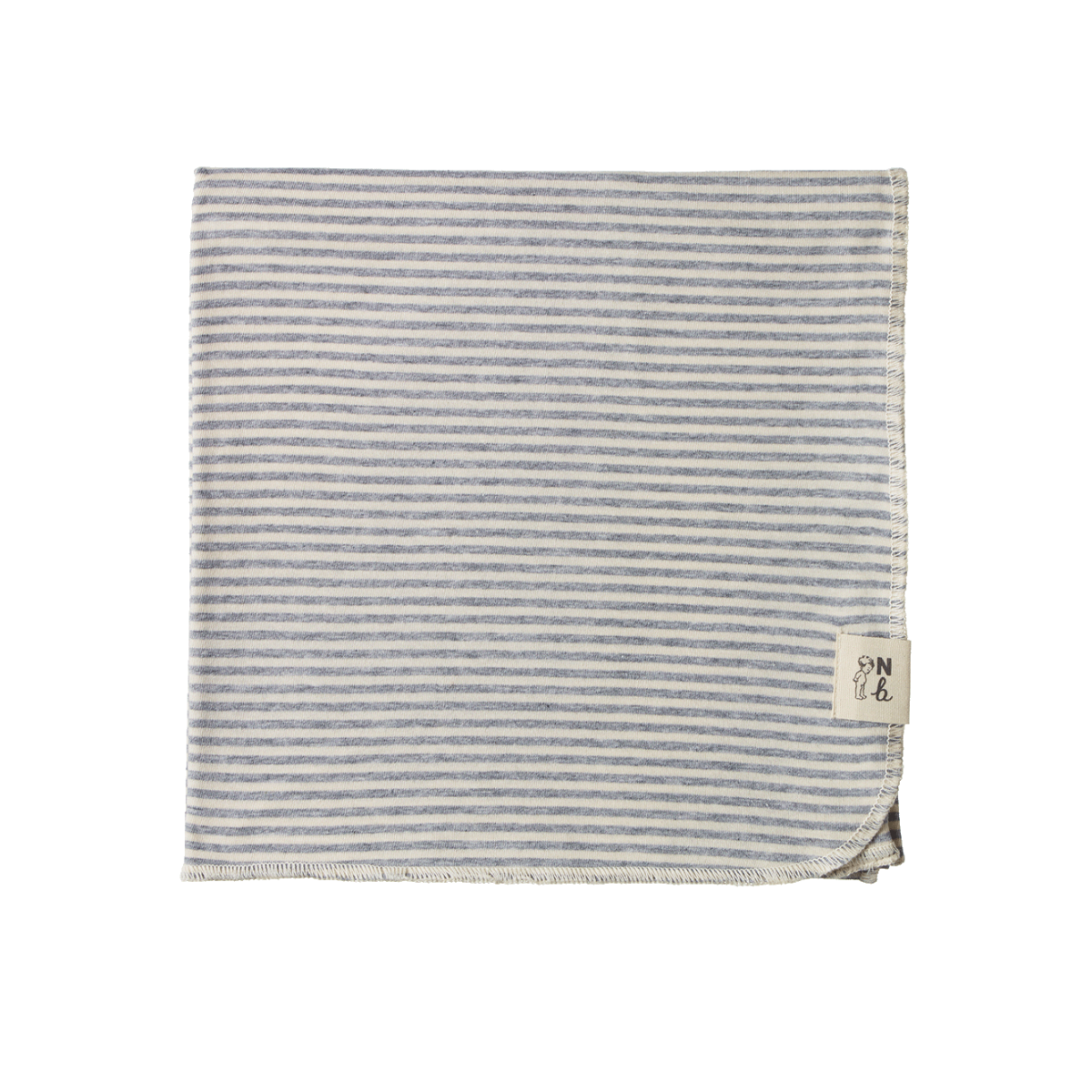 Nature Baby Cotton Wrap  Grey Marl Stripe