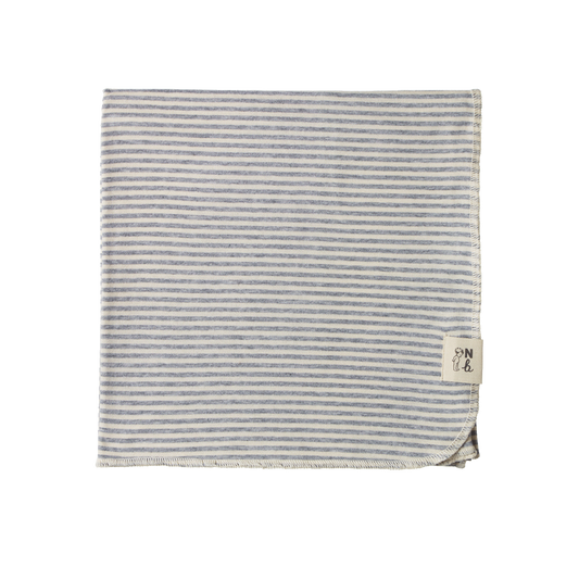 Nature Baby Cotton Wrap  Grey Marl Stripe