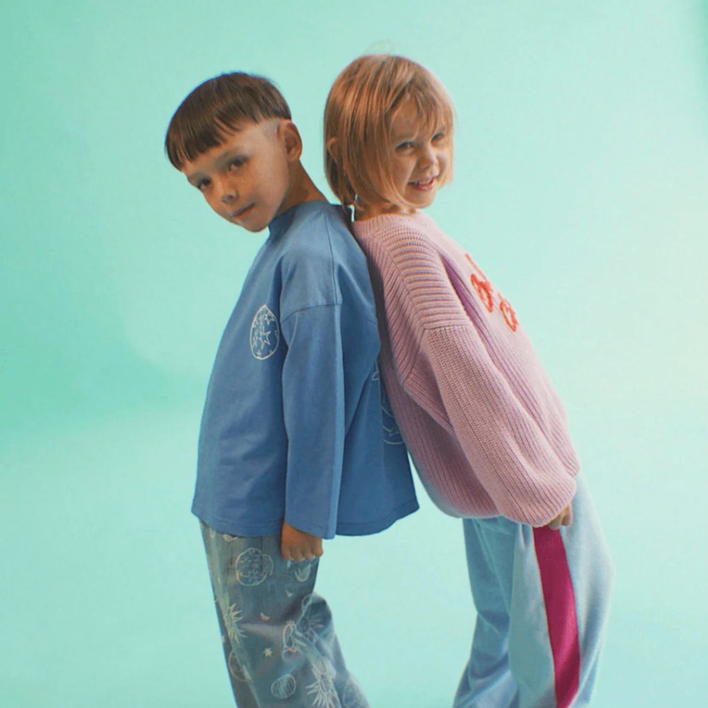 The Golden Child Knit Sweater - Lilac & Orange