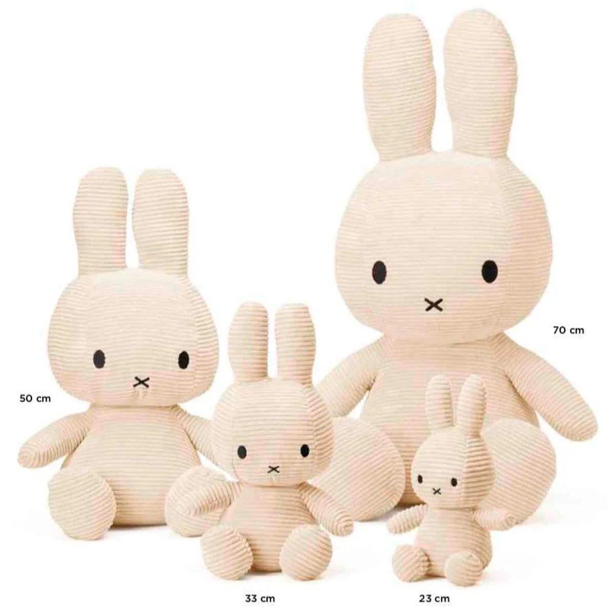 Miffy Plush - Sitting Corduroy Offwhite (33cm)